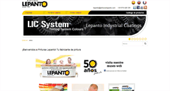 Desktop Screenshot of pinturaslepanto.com